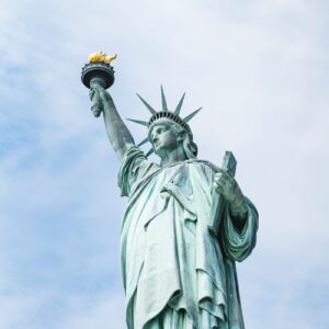 shallow focus photo of Statue of Liberty