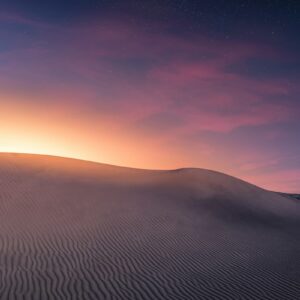 gray desert front of sunlight