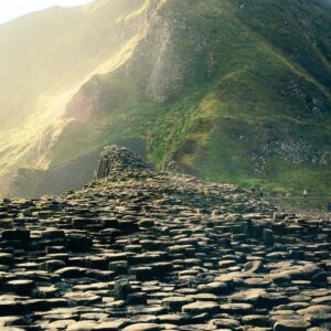 pile of rocks near on mountain