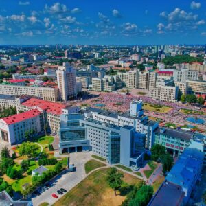 aerial view of city buildings during daytime